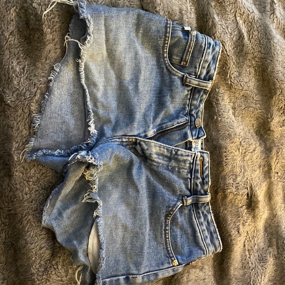 Blue jean shorts